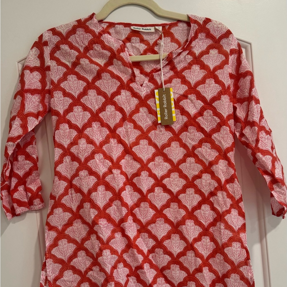 Kids Roller Rabbit Kurta Jemima Red Coverup